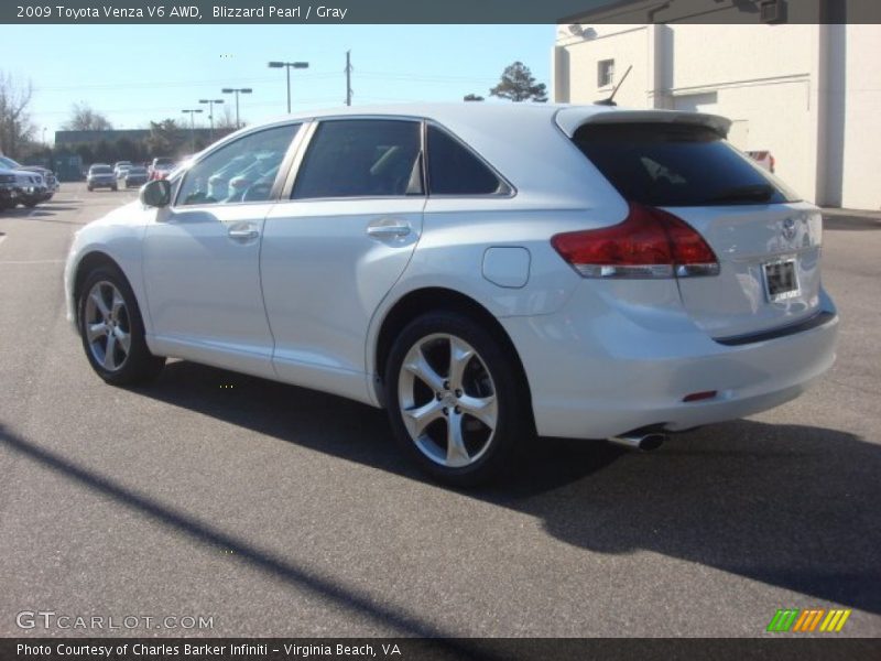 Blizzard Pearl / Gray 2009 Toyota Venza V6 AWD