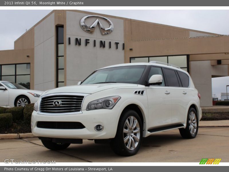 Moonlight White / Graphite 2013 Infiniti QX 56