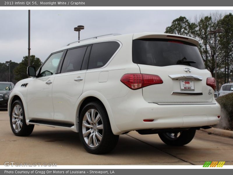 Moonlight White / Graphite 2013 Infiniti QX 56