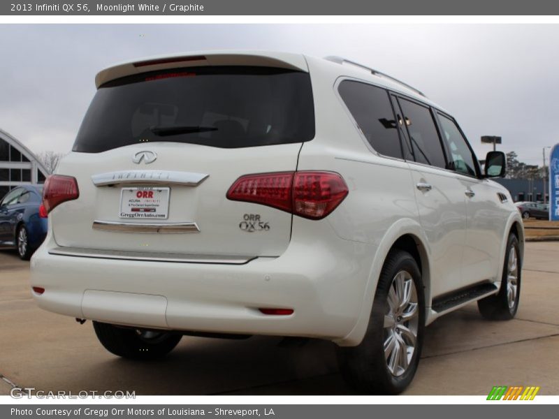 Moonlight White / Graphite 2013 Infiniti QX 56