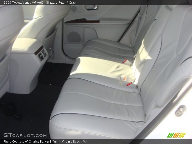 Blizzard Pearl / Gray 2009 Toyota Venza V6 AWD
