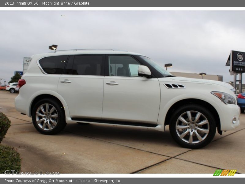 Moonlight White / Graphite 2013 Infiniti QX 56