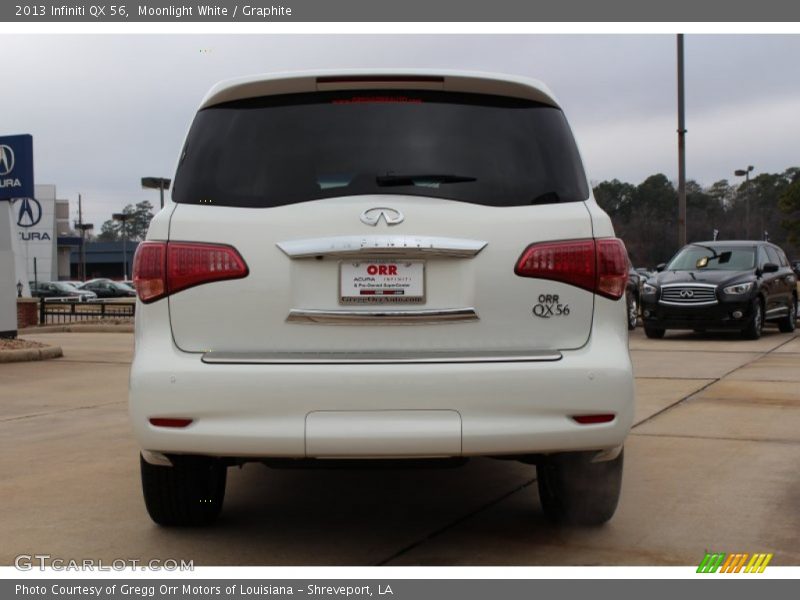 Moonlight White / Graphite 2013 Infiniti QX 56