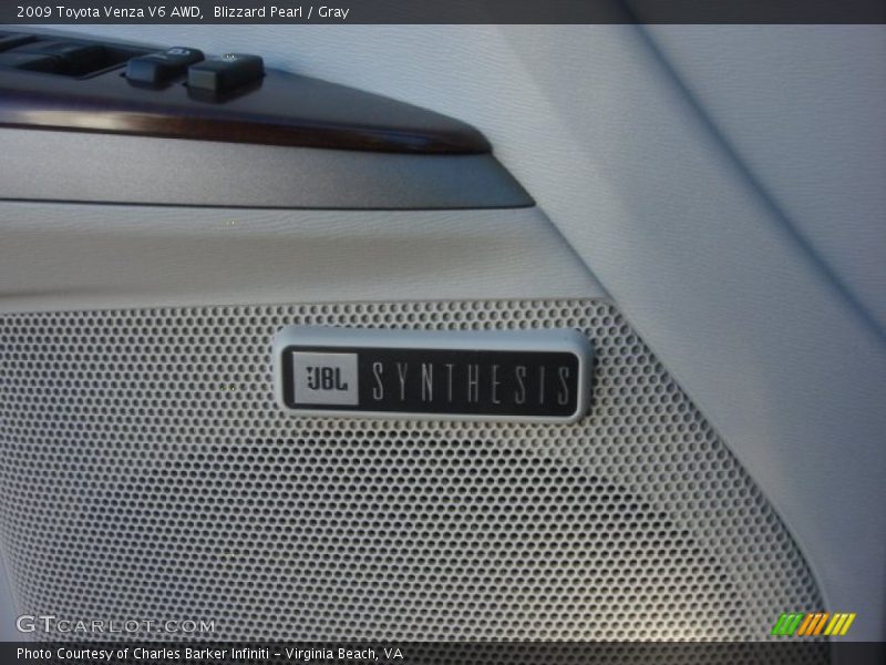 Blizzard Pearl / Gray 2009 Toyota Venza V6 AWD