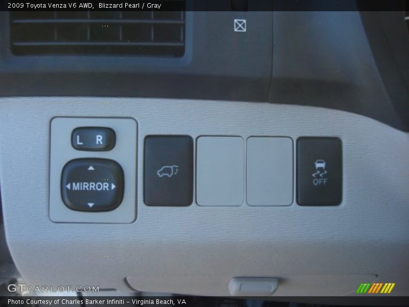 Blizzard Pearl / Gray 2009 Toyota Venza V6 AWD