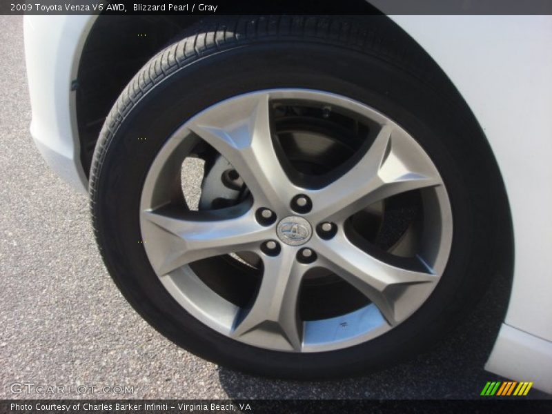 Blizzard Pearl / Gray 2009 Toyota Venza V6 AWD
