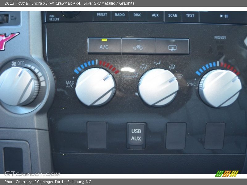 Controls of 2013 Tundra XSP-X CrewMax 4x4