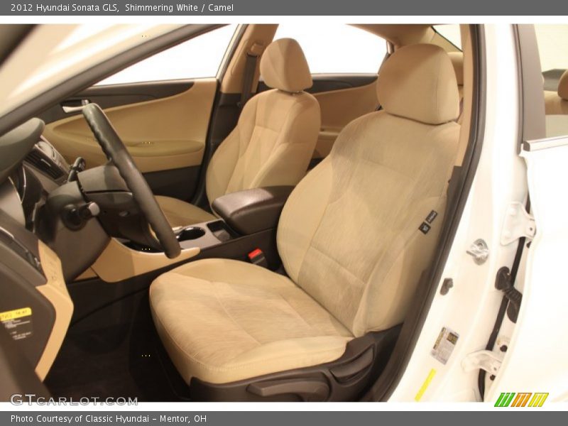 Shimmering White / Camel 2012 Hyundai Sonata GLS