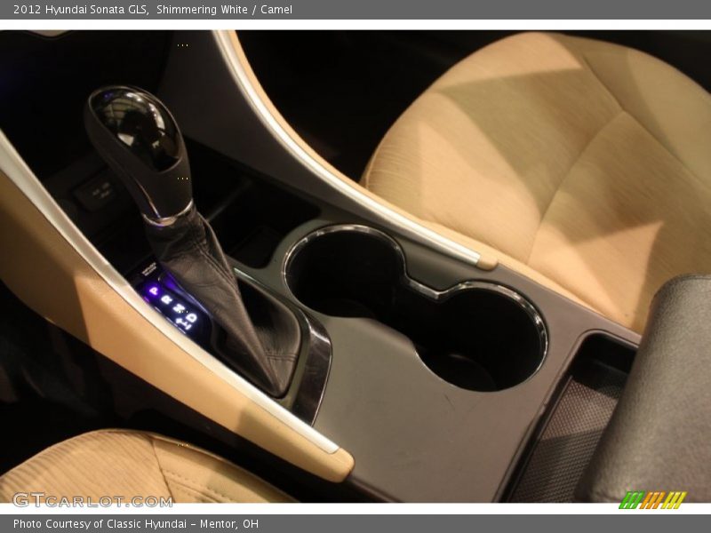 Shimmering White / Camel 2012 Hyundai Sonata GLS