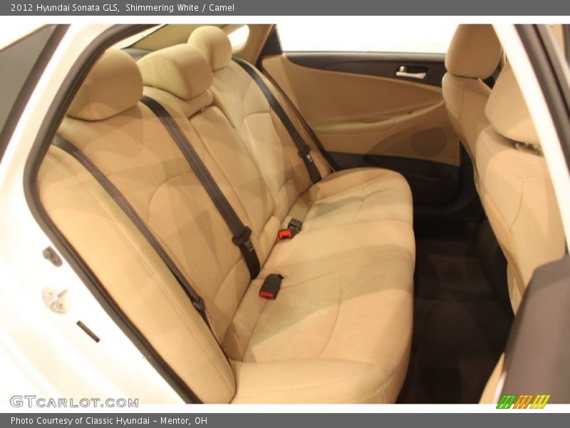 Shimmering White / Camel 2012 Hyundai Sonata GLS