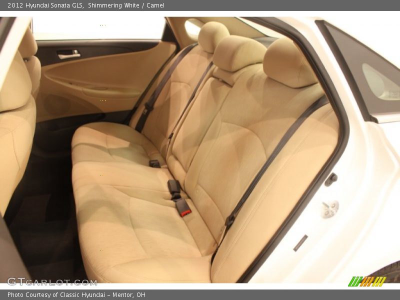 Shimmering White / Camel 2012 Hyundai Sonata GLS