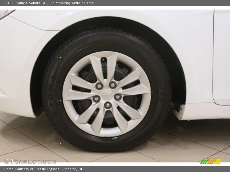 Shimmering White / Camel 2012 Hyundai Sonata GLS
