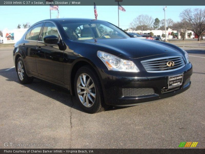 Black Obsidian / Wheat 2009 Infiniti G 37 x Sedan