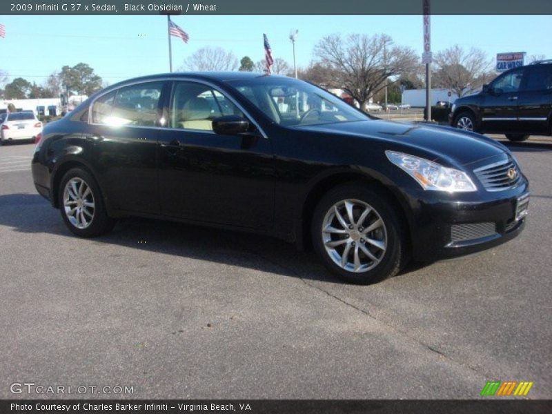 Black Obsidian / Wheat 2009 Infiniti G 37 x Sedan