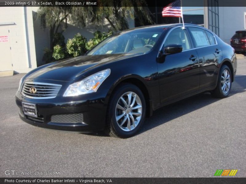 Black Obsidian / Wheat 2009 Infiniti G 37 x Sedan
