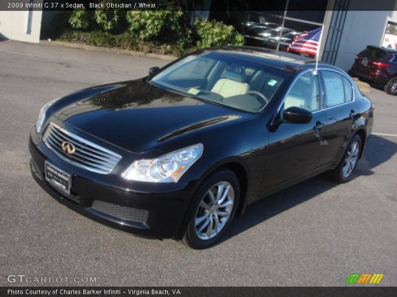 Black Obsidian / Wheat 2009 Infiniti G 37 x Sedan