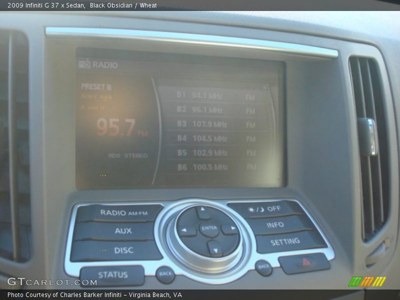 Black Obsidian / Wheat 2009 Infiniti G 37 x Sedan