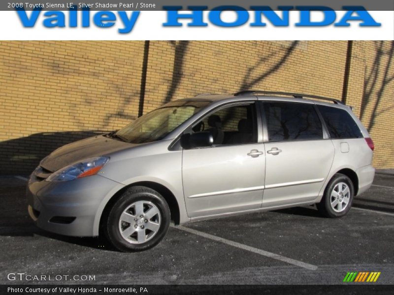 Silver Shadow Pearl / Stone 2008 Toyota Sienna LE