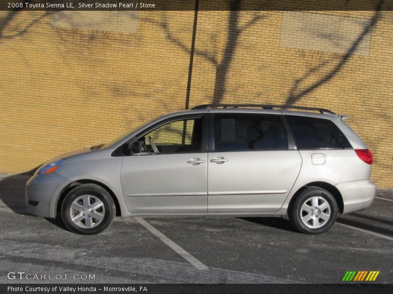 Silver Shadow Pearl / Stone 2008 Toyota Sienna LE