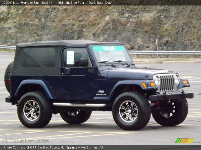 Midnight Blue Pearl / Dark Slate Gray 2006 Jeep Wrangler Unlimited 4x4