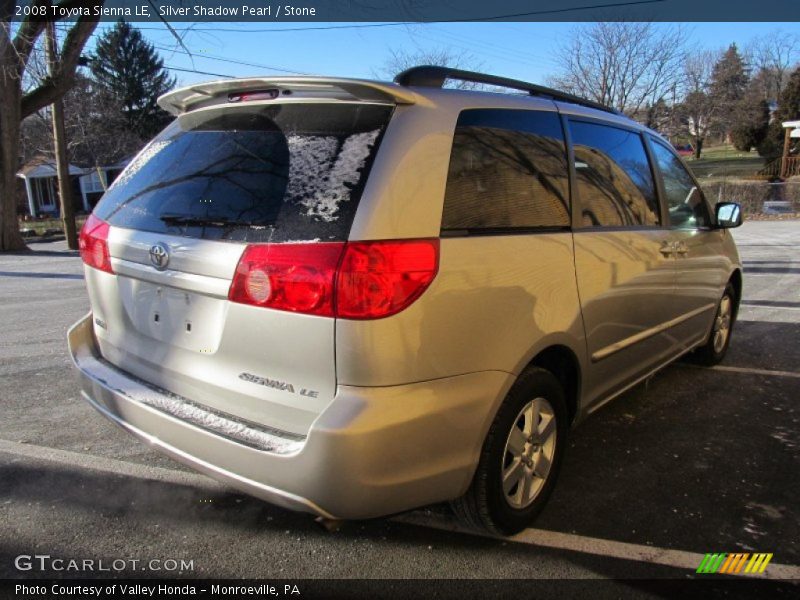 Silver Shadow Pearl / Stone 2008 Toyota Sienna LE