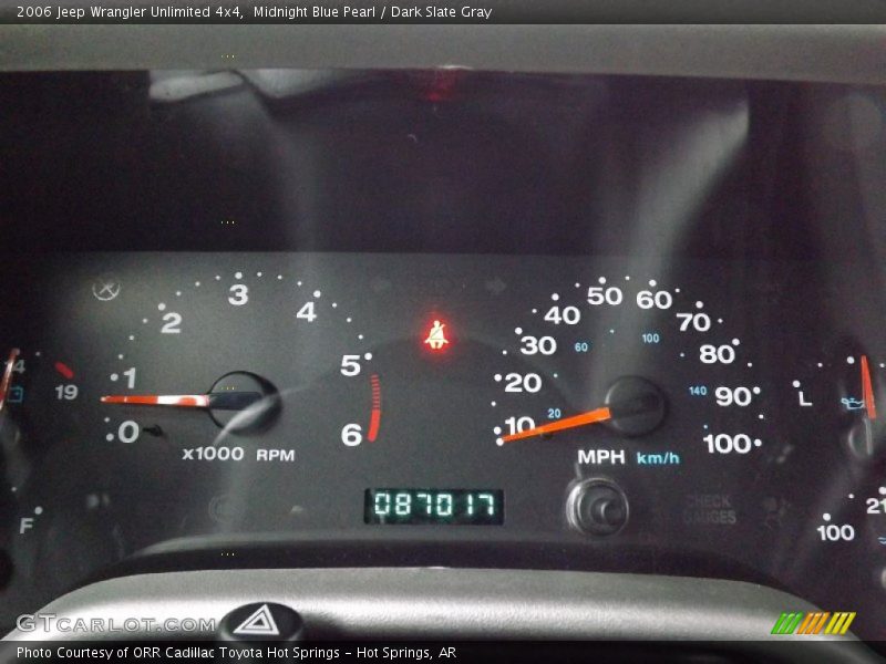 Midnight Blue Pearl / Dark Slate Gray 2006 Jeep Wrangler Unlimited 4x4