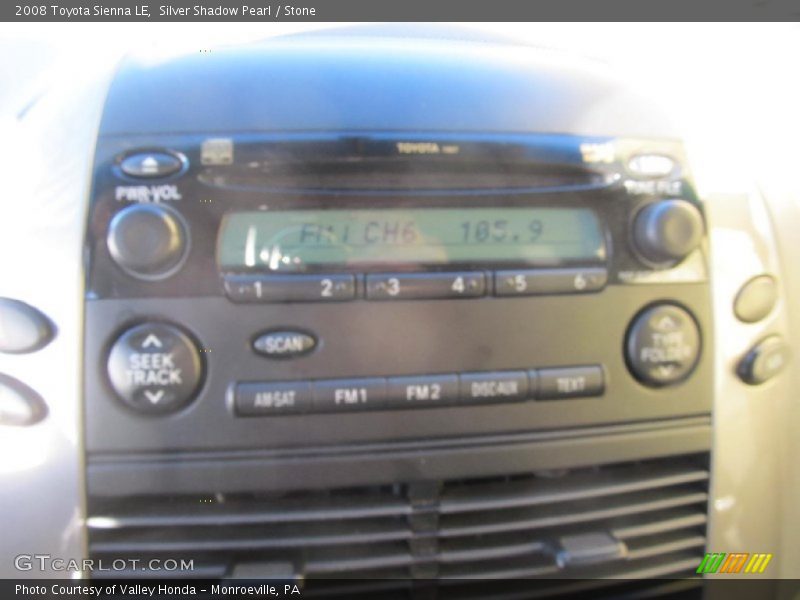 Silver Shadow Pearl / Stone 2008 Toyota Sienna LE