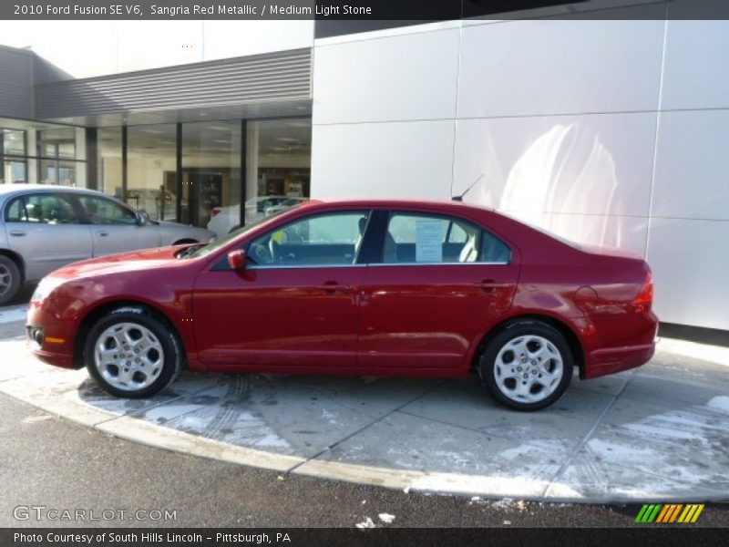 Sangria Red Metallic / Medium Light Stone 2010 Ford Fusion SE V6