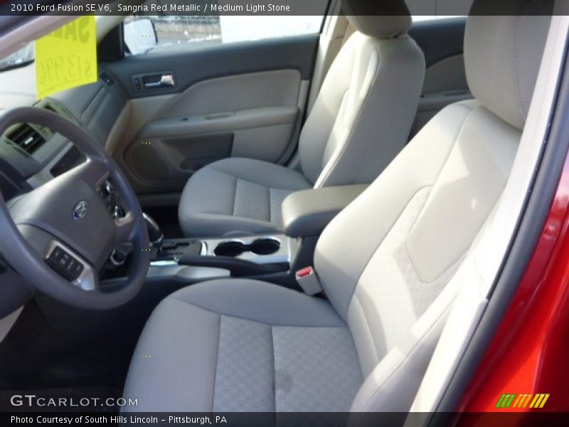 Front Seat of 2010 Fusion SE V6