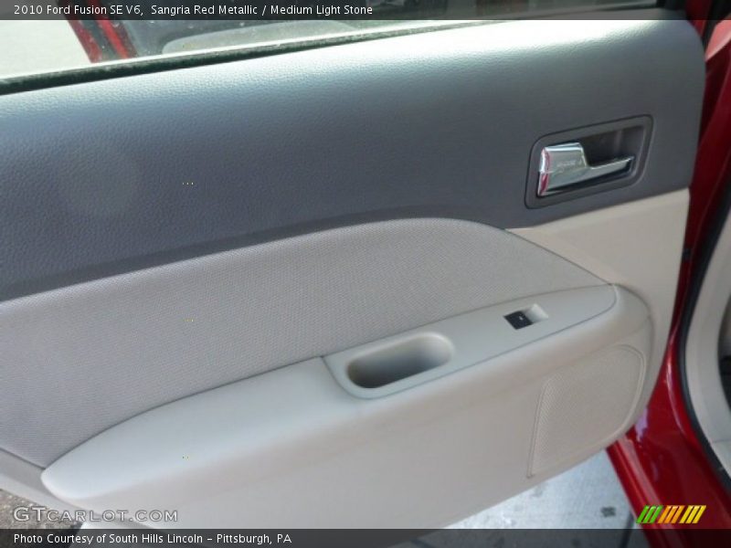 Sangria Red Metallic / Medium Light Stone 2010 Ford Fusion SE V6
