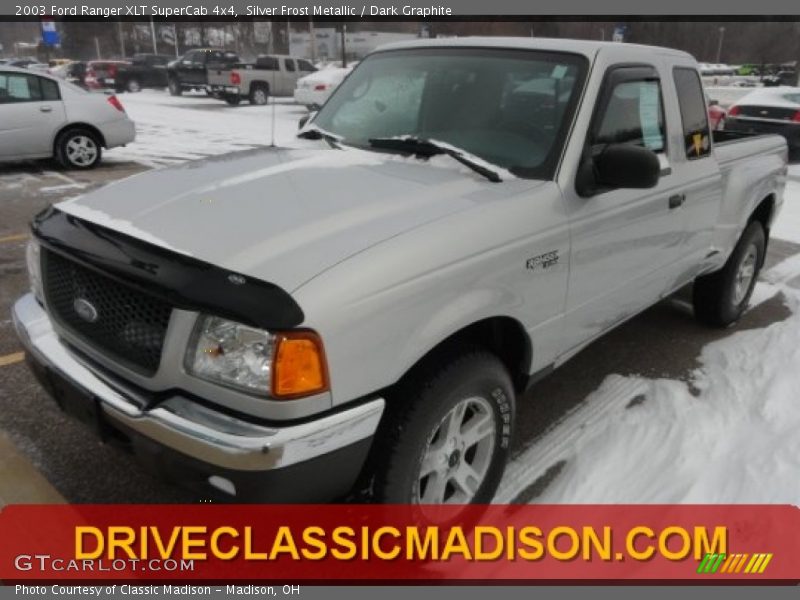 Silver Frost Metallic / Dark Graphite 2003 Ford Ranger XLT SuperCab 4x4