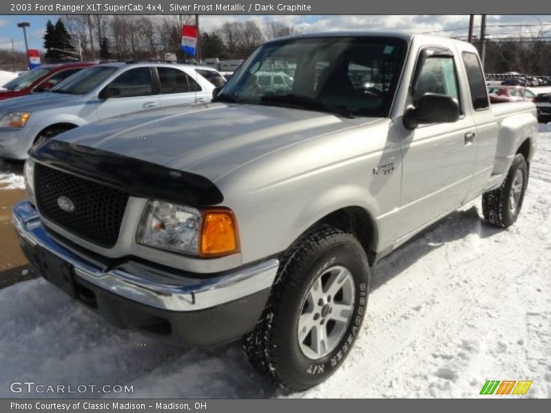 Silver Frost Metallic / Dark Graphite 2003 Ford Ranger XLT SuperCab 4x4