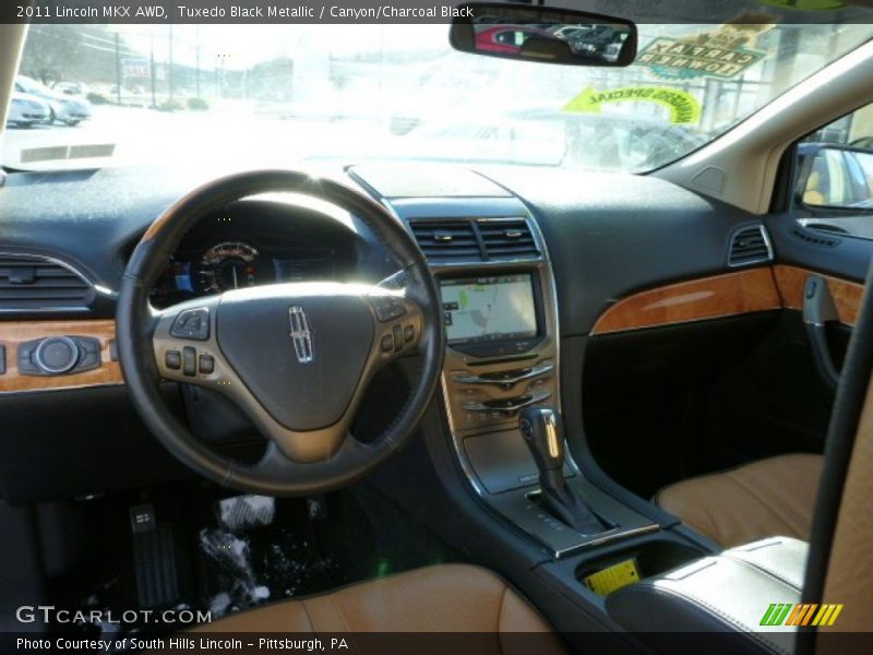 Tuxedo Black Metallic / Canyon/Charcoal Black 2011 Lincoln MKX AWD