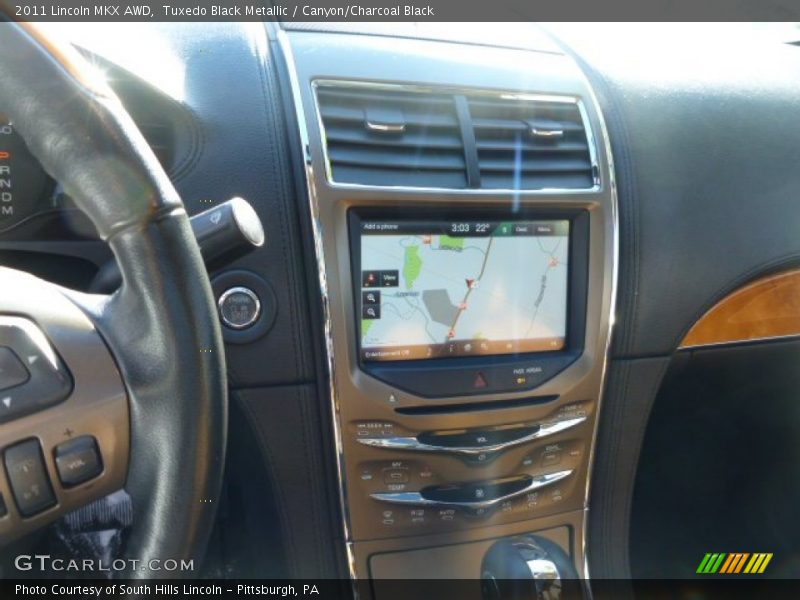 Tuxedo Black Metallic / Canyon/Charcoal Black 2011 Lincoln MKX AWD
