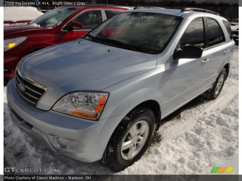 Bright Silver / Gray 2008 Kia Sorento LX 4x4