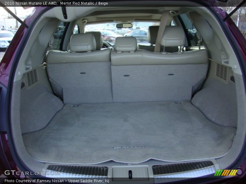 Merlot Red Metallic / Beige 2010 Nissan Murano LE AWD