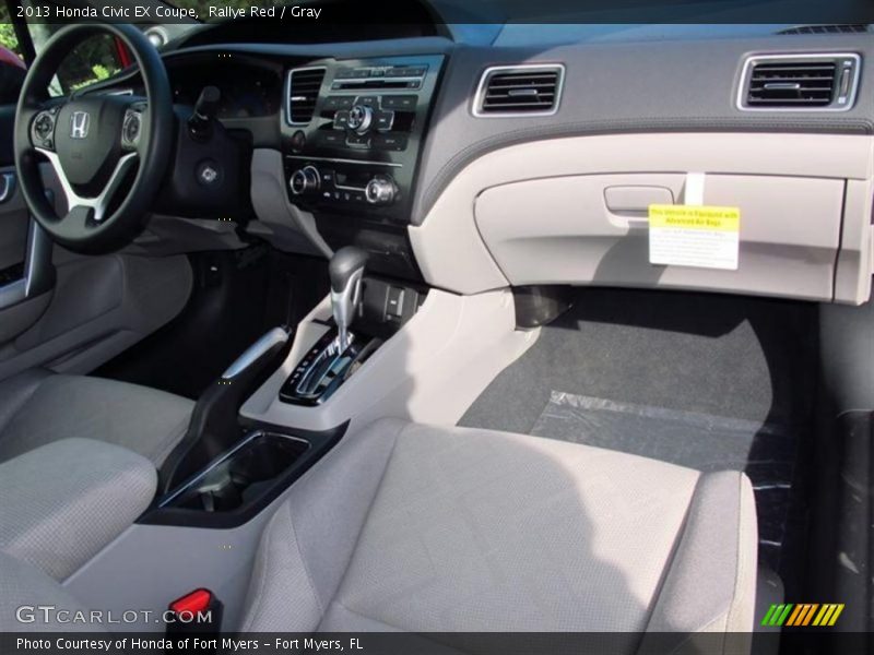  2013 Civic EX Coupe Gray Interior