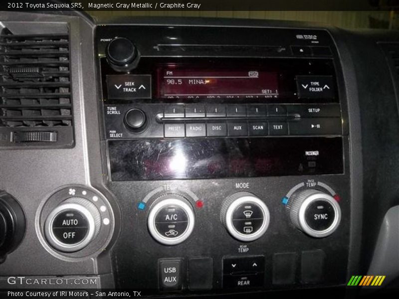 Magnetic Gray Metallic / Graphite Gray 2012 Toyota Sequoia SR5