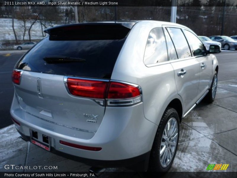 Ingot Silver Metallic / Medium Light Stone 2011 Lincoln MKX AWD