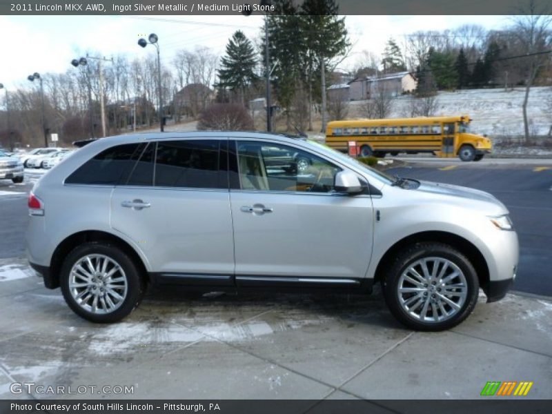 Ingot Silver Metallic / Medium Light Stone 2011 Lincoln MKX AWD