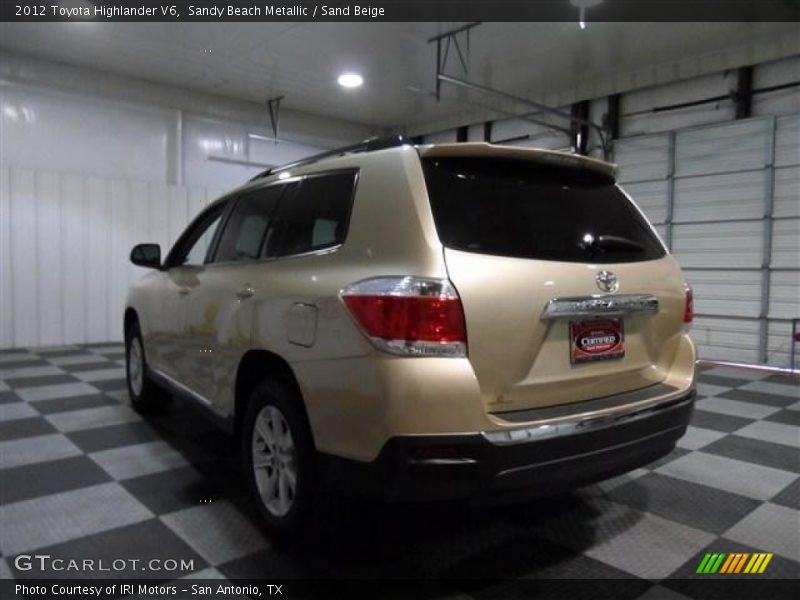 Sandy Beach Metallic / Sand Beige 2012 Toyota Highlander V6