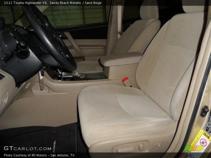 Sandy Beach Metallic / Sand Beige 2012 Toyota Highlander V6