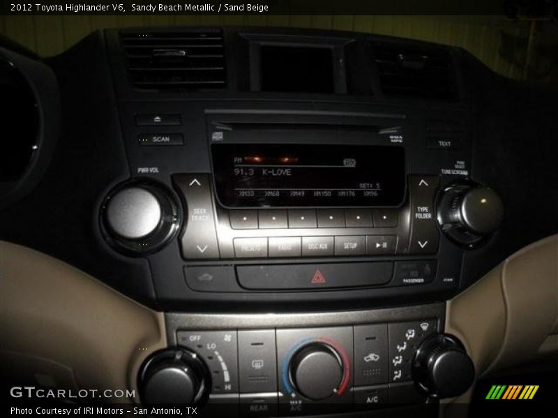 Sandy Beach Metallic / Sand Beige 2012 Toyota Highlander V6