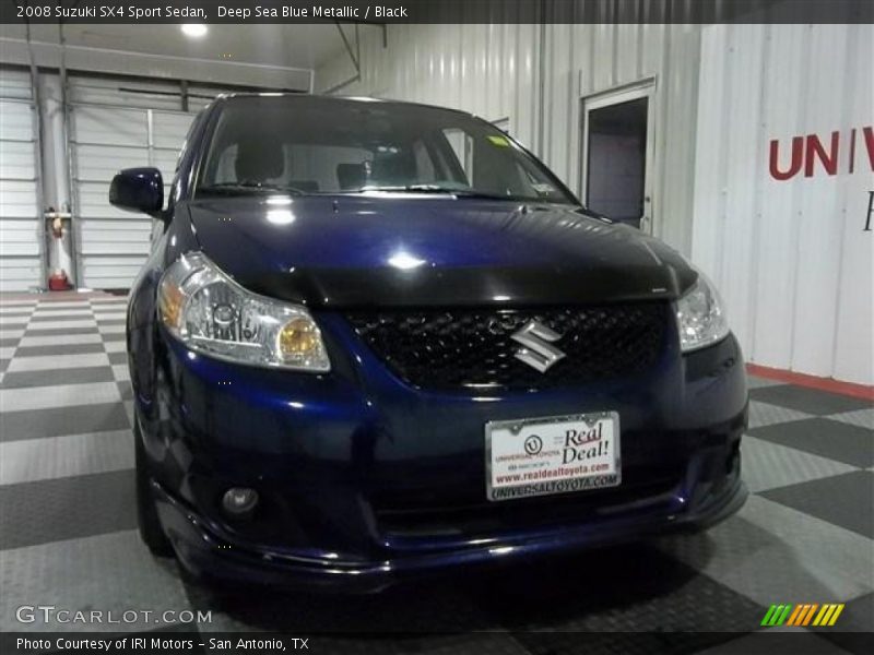 Deep Sea Blue Metallic / Black 2008 Suzuki SX4 Sport Sedan