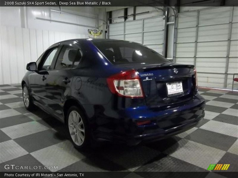 Deep Sea Blue Metallic / Black 2008 Suzuki SX4 Sport Sedan