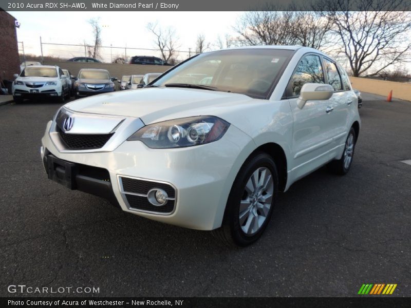 White Diamond Pearl / Ebony 2010 Acura RDX SH-AWD