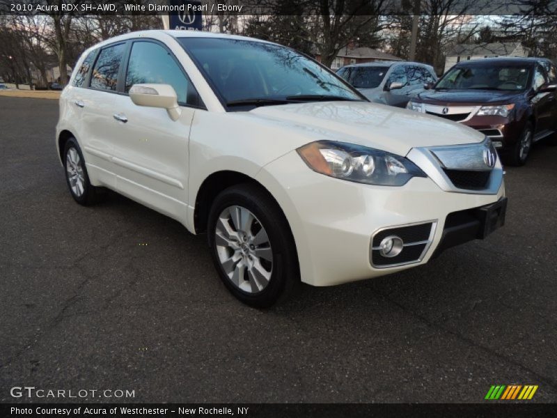 White Diamond Pearl / Ebony 2010 Acura RDX SH-AWD
