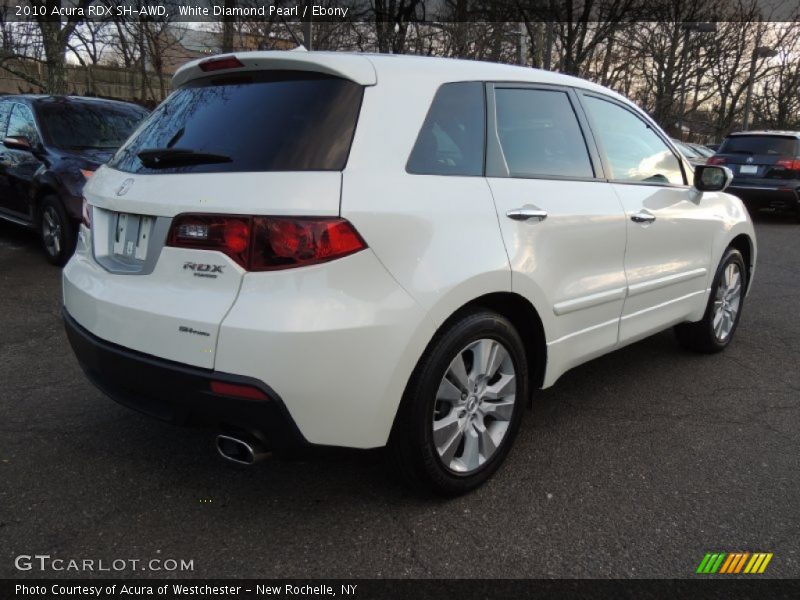 White Diamond Pearl / Ebony 2010 Acura RDX SH-AWD