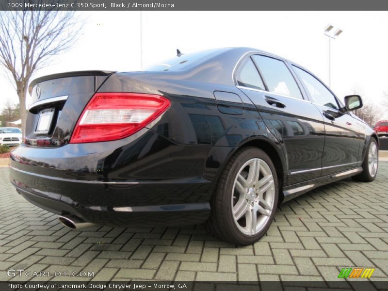 Black / Almond/Mocha 2009 Mercedes-Benz C 350 Sport