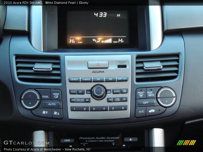 White Diamond Pearl / Ebony 2010 Acura RDX SH-AWD